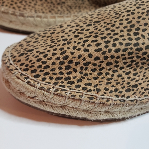 Leopard espadrille flat mules slip-on leopard - Picture 3 of 8